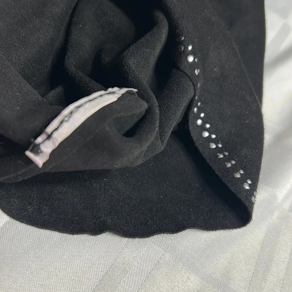 Black crushed velvet mini dress ,metallic silver  embellished,fairy,goth,witchy - Picture 11 of 13